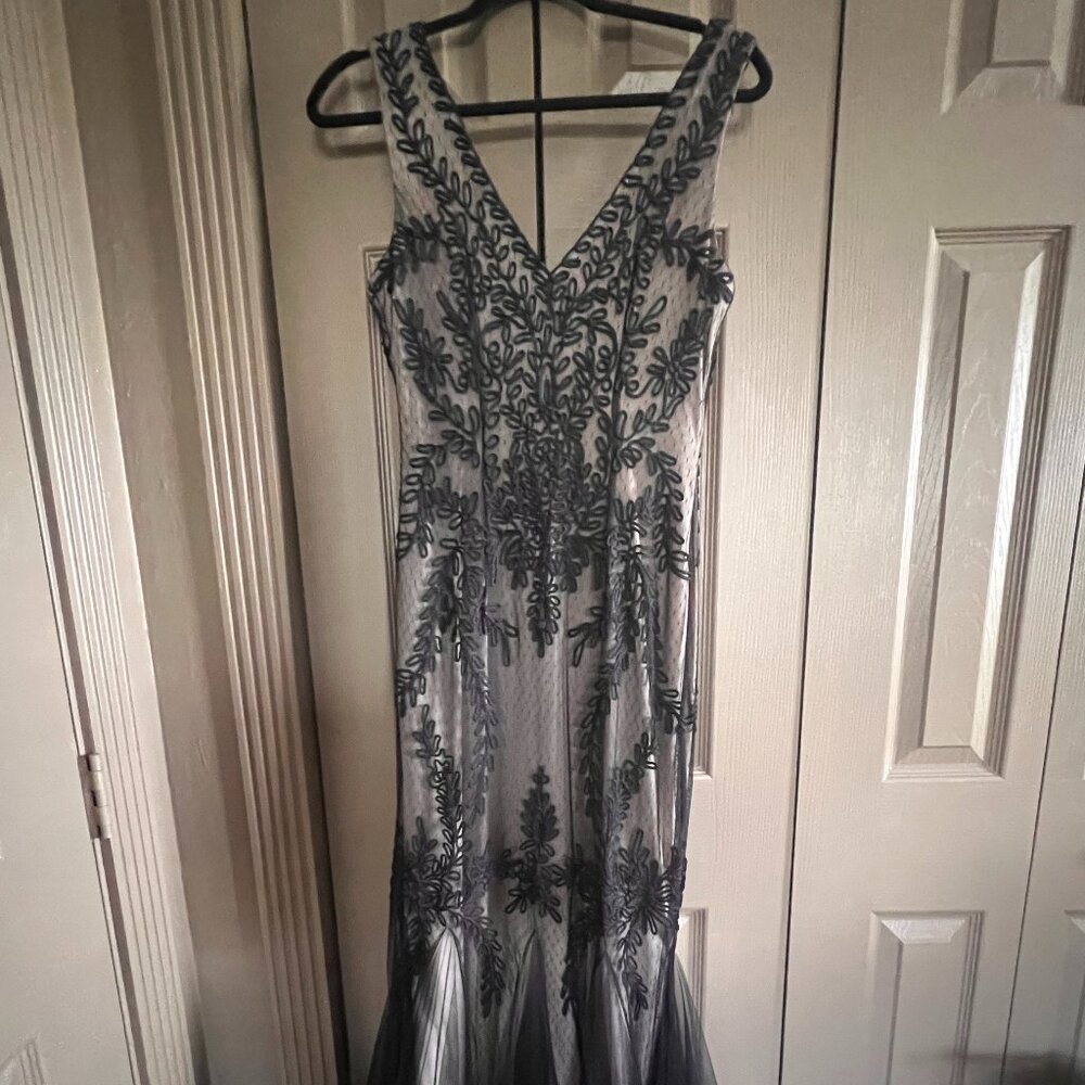 Black Lace Evening Dress